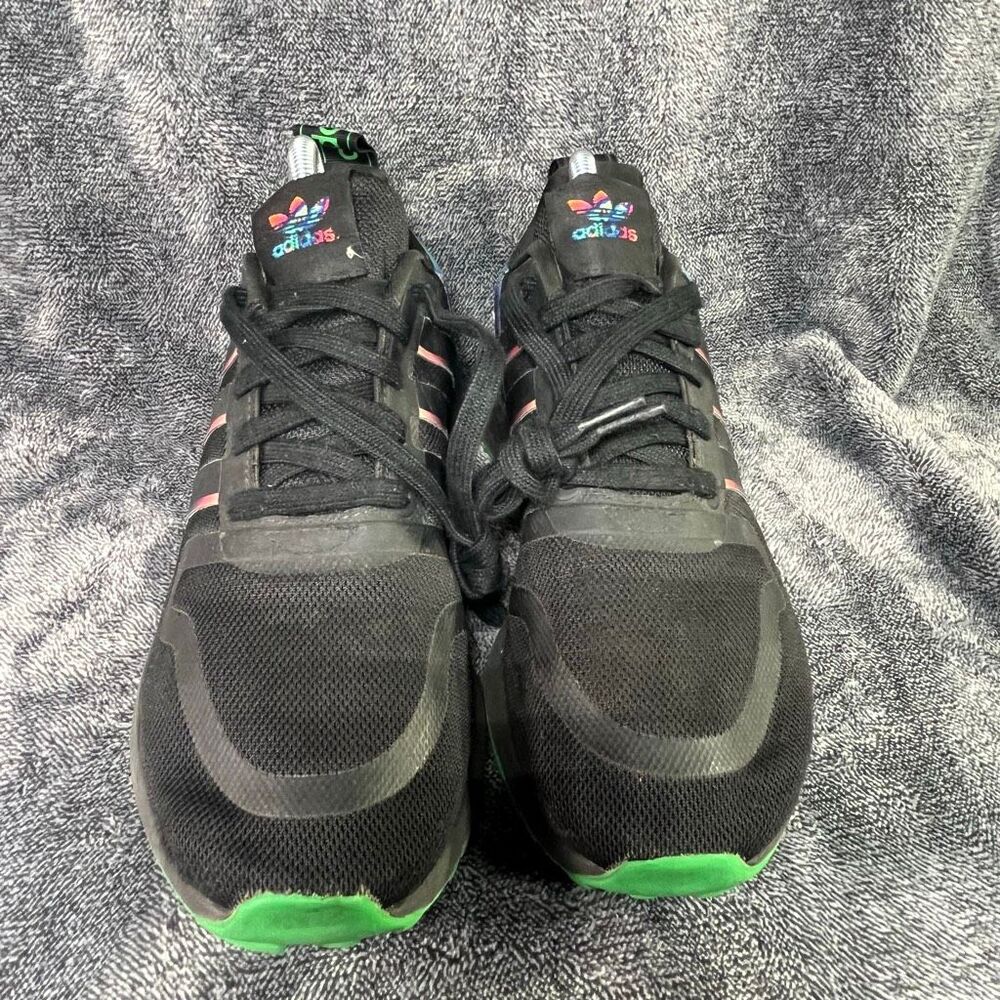 Adidas Originals Multix Monochrome Black Green Multi Color Men Size 7 - Picture 2 of 8